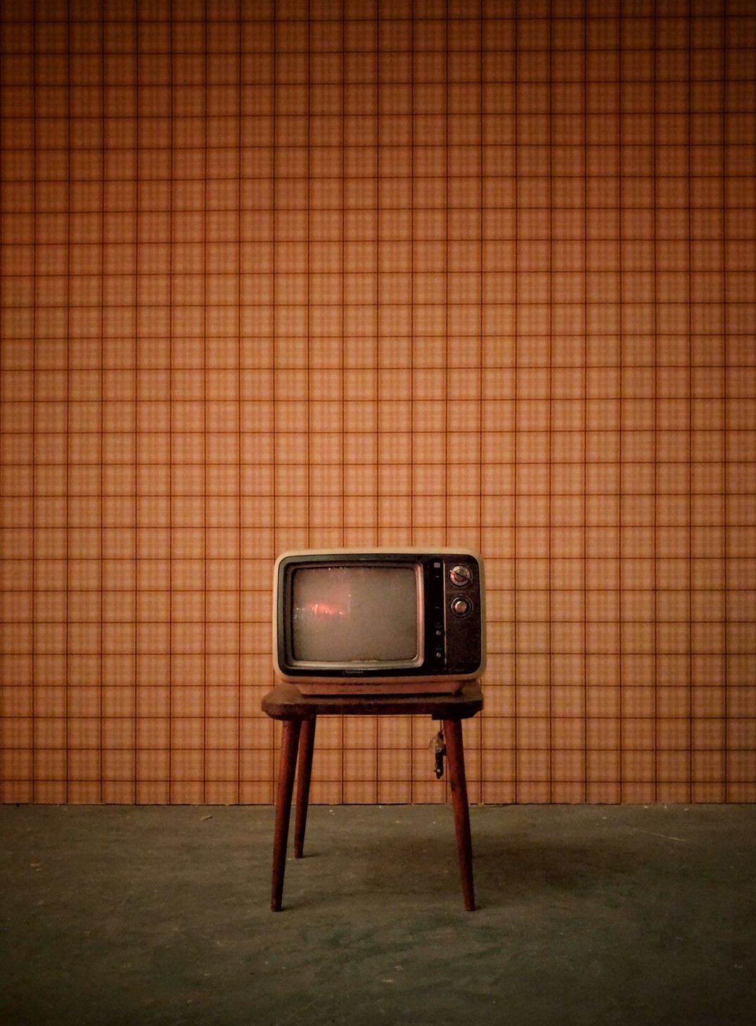 vintage television set