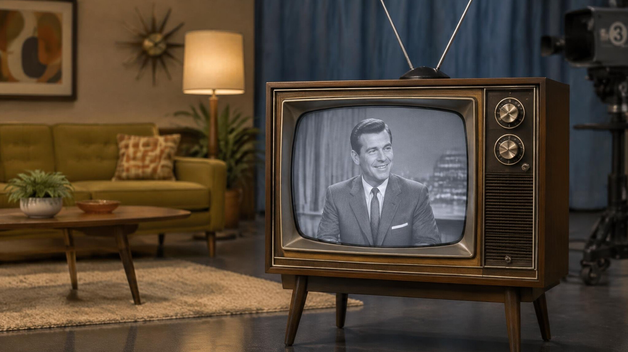 vintage television set