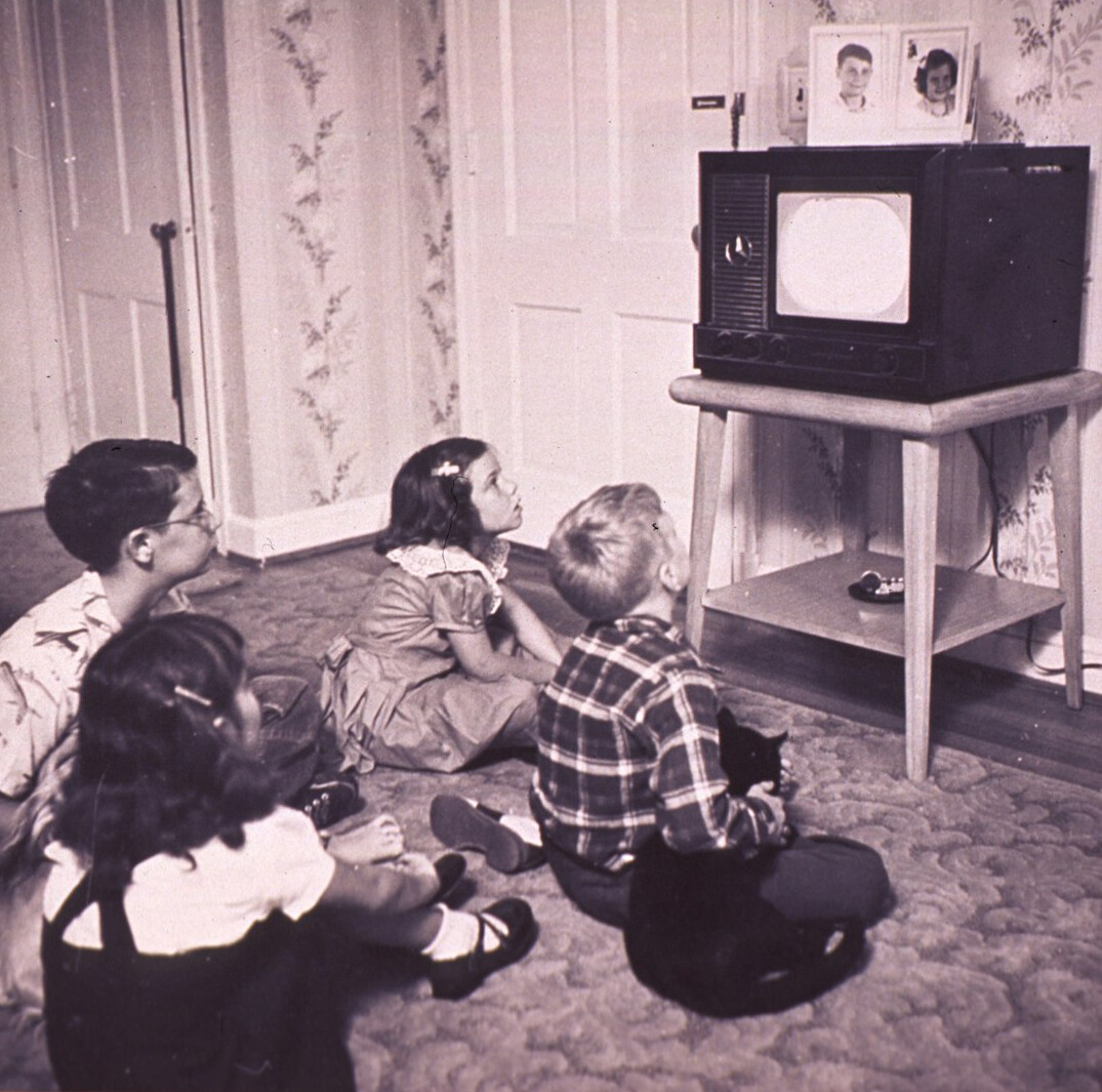 retro tv watching